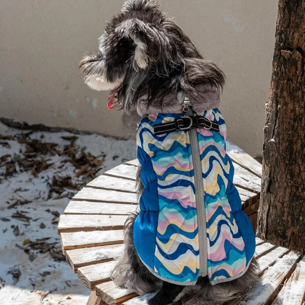 Winter Coat with Harness for Small dogs